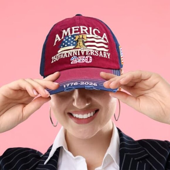 Patriotic Retro Baseball Cap Adjustable Embroidered USA Freedom Gift Unisex - Picture 5 of 7